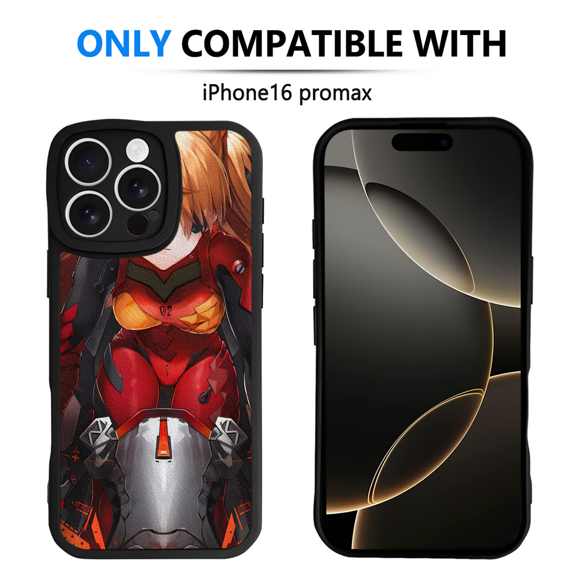 （画像用） EVA 新世紀エヴァンゲリオン 【iPhone 16シリーズ対応】シリコンスマホケース（レザー調） 材質：シリコン
